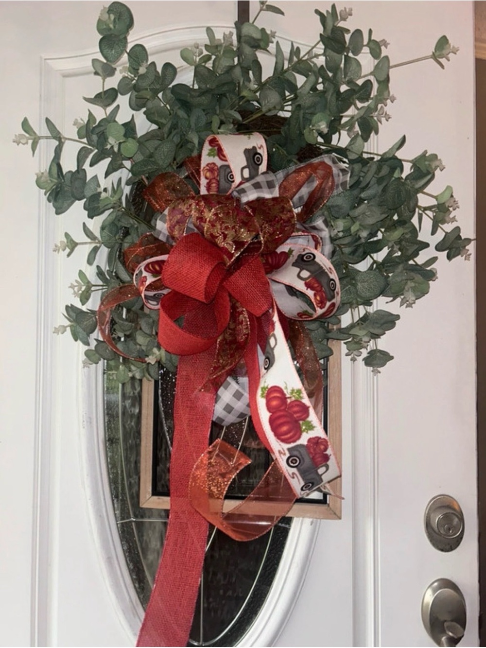 Fall bow . Wreathe not included